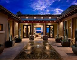 Hacienda home designs this wallpapers spanish hacienda style. Gorgeous Reflecting Pool With A Small Optional Fountain Decoist Spanish House Design Luxury House Designs Spanish Style Homes