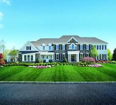 Enjoy Beautiful Landscaping From The Reserve At Holmdel Pictured Above The Weatherstone Model Home In Holmdel Nj Big Mansions Mansions House Exterior