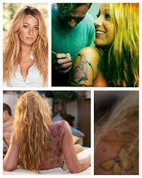Blake ellender lively (née brown; Blake Lively Tattoos In Savages Celebrity Tattoos Long Hair Styles Hair Styles