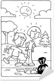 Hacer pompas de jabón, en casa, en la bañera, en la calle. Ninos Jugando En El Parque Para Colorear