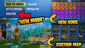 Paradise palms is the new poi that has replaced moisty mire from the old fortnite map. Fortnite New Creative Mode New Fortnite Creative Game Mode Build Your Own Fortnite Map Youtube