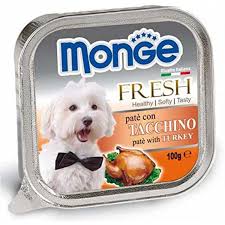 Monge Fresh Pate And Chunkies With Turkey 3 Trays X 100 G You Can Click On The Image For Additional Details This Is Canned Dog Food Dog Food Recipes Food