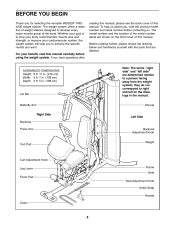 weider pro 4300 dimensions