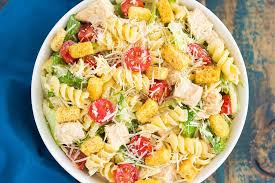 Chicken Caesar Pasta Salad Quick Easy Pumpkin N Spice