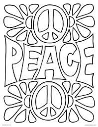 The peace sign coloring pages to print out will give you an opportunity to teach your kids about history and the importance of peace in our society. Printable Page Of Peace Quotes Coloring Pages Dogtrainingobedienceschool Com