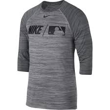 nike dri fit mens baseball 3 4 sleeve shirt