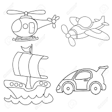 If you have the money to spare and want to travel in style, private jets are a great option. Transportation Icon Cartoon Coloring Page For Children And More Contain Car Ship Boat Airplane Jet Plane Helicopter Royalty Free Cliparts Vectors And Stock Illustration Image 164563888
