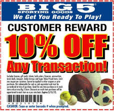 10 Off Big 5 Sporting Goods Fun Sports Big 5 Sporting Goods Coupons