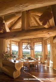 Interiors Pioneer Log Homes Of Bc Log Homes Rustic Home Interiors Log Home Interior