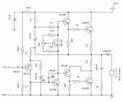 potente amp com 2n3055 te1 amplificador de audio diagrama de circuito amplificador