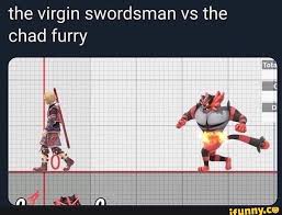 If you are posting fan art, please include the source in wow i always wanted to feel like a virgin wolf scratch that virgin dog. The Virgin Swordsman Vs The Chad Furry