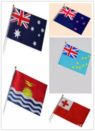 A bal felső kornában egy brit zászlóminta található. Nagykereskedelmi Tuvalu Kiribati Uj Zeland Tonga Ausztral Zaszlo Polieszter Kis Nemzeti Zaszlok A Pole 14