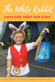 Alice In Wonderland White Rabbit Costume Vest For Kids Redhead Baby Mama Atlanta Blogger