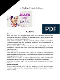 Ia dilahirkan di jepara, jawa tengah tahun 1879 tepatnya pada tanggal 21 april yang diperingati sebagai hari kartini. Contoh Teks Biografi Pahlawan Beserta Strukturnya Berbagi Struktur