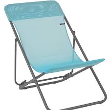 Transat De Jardin En Acier Batyline Bleu Lac Lafuma Transat Jardin Transat Chaises De Camping