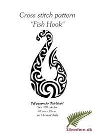 simple yet elegant cross stich pattern of a beautiful maori etsy maori tattoo patterns maori patterns fish hook
