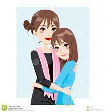 Amor De La Hija De La Madre Ilustracion Del Vector Ilustracion De Hembra Morena 19798670
