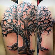 Top 59 Family Tree Tattoo Ideas 2020 Inspiration Guide Tree Tattoo Men Family Tree Tattoo Tree Sleeve Tattoo