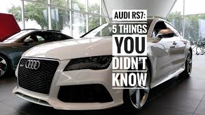 It makes way more power and even has a warranty. 5 Things You Didn T Know About The Audi Rs7 Youtube