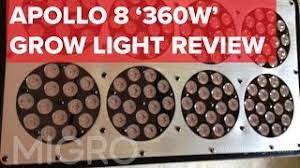 No.4 apollo led grow light: Apollo 8 Led 360 Watt Grow Light Review Par Test Youtube