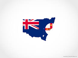 Flags icons and png images. Vector Map Of New South Wales Flag Free Vector Maps