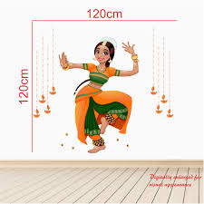Artistic director and resident choreographer. Buy Stickme Beautiful Indian Classical Dance Bharatanatyam Woman Dancer Creative Colorful Wall Sticker Sm193 Multi Colour Vinyl 120cm X 120 Cm Online At Low Prices In India Amazon In