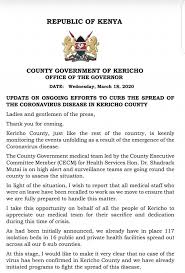 Besieged kericho governor defends allegations of abuse of office. The Press Conference By Kericho Governor The County Government Of Kericho Facebook