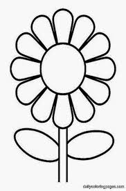 Coloring Picture Of A Flower Sunflower Coloring Pages Flower Coloring Pages Kindergarten Coloring Pages