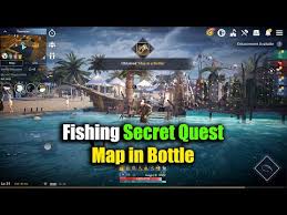 Black Desert Mobile Fishing Secret Quest Map In Bottle Youtube