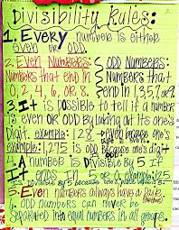Divisibility Rules And Even Odd Numbers Divisibility