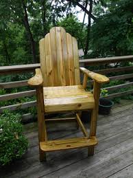 Wooden Deck Chair Sealed With Multiple Coats Of Poly It Is One Beautiful Chair Custom Outdoor Furniture Wooden Decks Outdoor Chairs