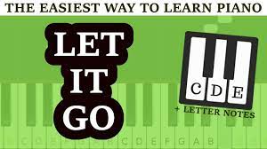 You can print the sheet music, beautifully rendered by sibelius, up to three times. Piano Letters Let It Go For Beginners Frozen Youtube