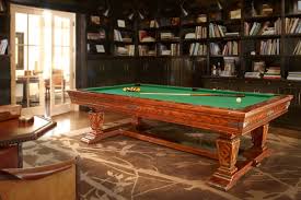 This Brunswick Newbury Pool Table Looks Stately In The Library Pool Table Diy Pool Table Brunswick Pool Tables