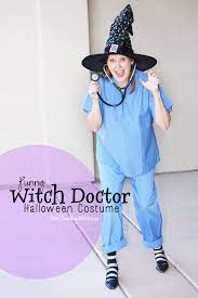 The witch doctor is in! Pun Halloween Costumes Witch Doctor Onecreativemommy Com