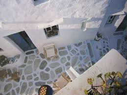 Love The Stone Floor Stone Flooring Greek Garden Greek House
