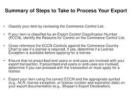 Ppt How To Determine If You Need A Commerce Export License