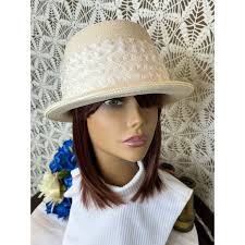 1960's Union Made Gimbels Straw Lightweight Summer Hat