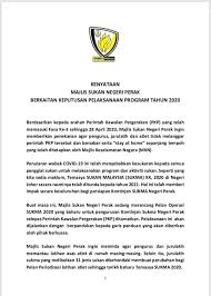 Memajukan dan membangunkan sukan berprestasi tinggi selaras dengan dasar sukan negara. Kenyataan Majlis Sukan Negeri Majlis Sukan Negeri Perak Facebook