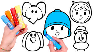Asubio Kids Dibuja Y Colorea A Pocoyo Y Sus Amigos Videos Para Ninos Facebook