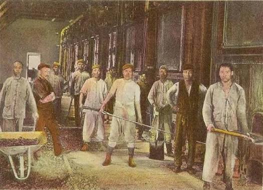 On the Rand—Chinese Coolies at work in the Boiler House.'' Colored... | Download Scientific Diagram