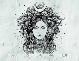 Download Mandala Boho Diva Mandala Girl Mandala Drawing Clipart Svg Mandala Drawing Mandala Print Mandal Mandala Design Art Mandala Drawing Mandala Painting