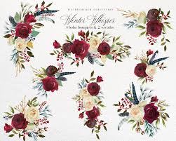 Check spelling or type a new query. Boho Bordo Red White Blue Watercolor Flowers Clipart Burgundy Etsy In 2021 Watercolor Flowers Blue Watercolor Flower Art