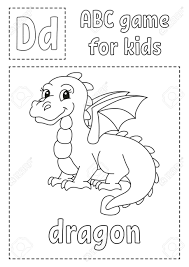 Free, printable coloring pages for adults that are not only fun but extremely relaxing. Letter D Is For Dragon Abc Game For Kids Alphabet Coloring Page Cartoon Character Word And Letter Vector Illustration Royalty Free Cliparts Vectors And Stock Illustration Image 156636657