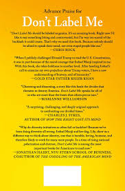 Don T Label Me An Incredible Conversation For Divided Times Manji Irshad 9781250157980 Amazon Com Books