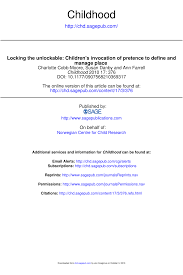 1 not capable of being locked. Pdf Locking The Unlockable Children S Invocation Of Pretence To Define And Manage Place