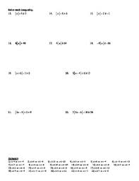 When they have finished the worksheet, they will have colored a design at the top. 29 Absolute Value Inequalities Worksheet Answers Free Worksheet Spreadsheet