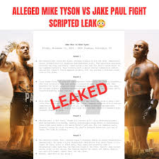 Isaiah Kessel | WHAT‼️ 𝐁𝐑𝐄𝐀𝐊𝐈𝐍𝐆 ‼️ Mike Tyson Vs Jake Paul fight  script LEAKED via social media 😳 -your thoughts? Round 1 The opening bell  rings and... | Instagram