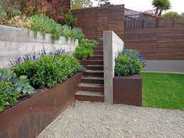 Pin By Smak On Hardscapes Sloped Garden Backyard Landscaping Garden Design
