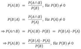 Da sich in der formel eine. Satz Von Bayes Matheguru