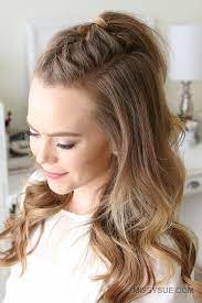French Mohawk Braid Missy Sue Half French Braids Side French Braids French Braid Short Hair